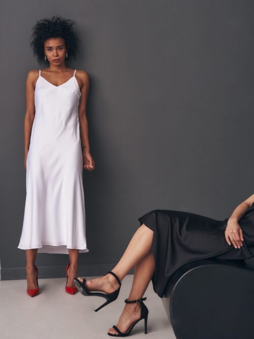 Купить белое платье в бельевом стиле онлайн